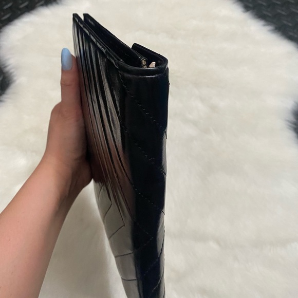 Authentic YSL Vintage Leather Quilted Clutch Bag - Picture 11 of 14